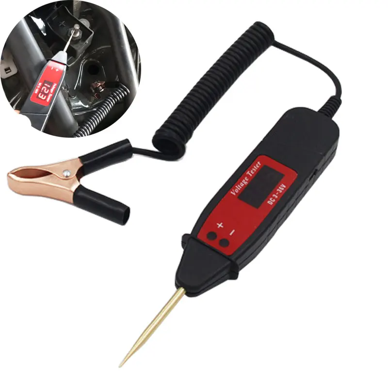 Универсальная электронная ручка для проверки напряжения 1 65 м 5 36 в ЖК дисплей