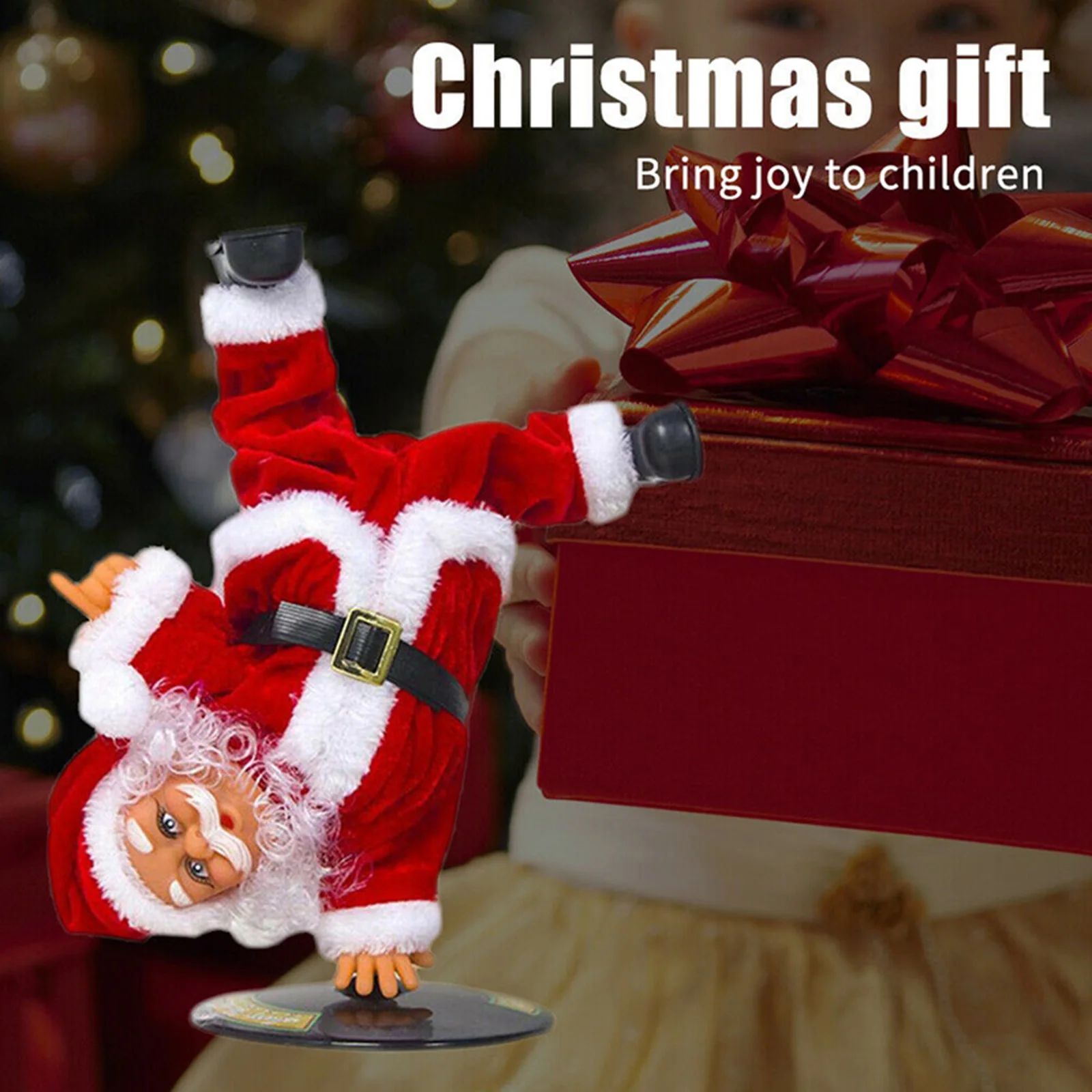 

'The Best' Electric Music Santa Claus Christmas Inverted Dance Doll Ornament Toy Gift Decor Santa Doll 889