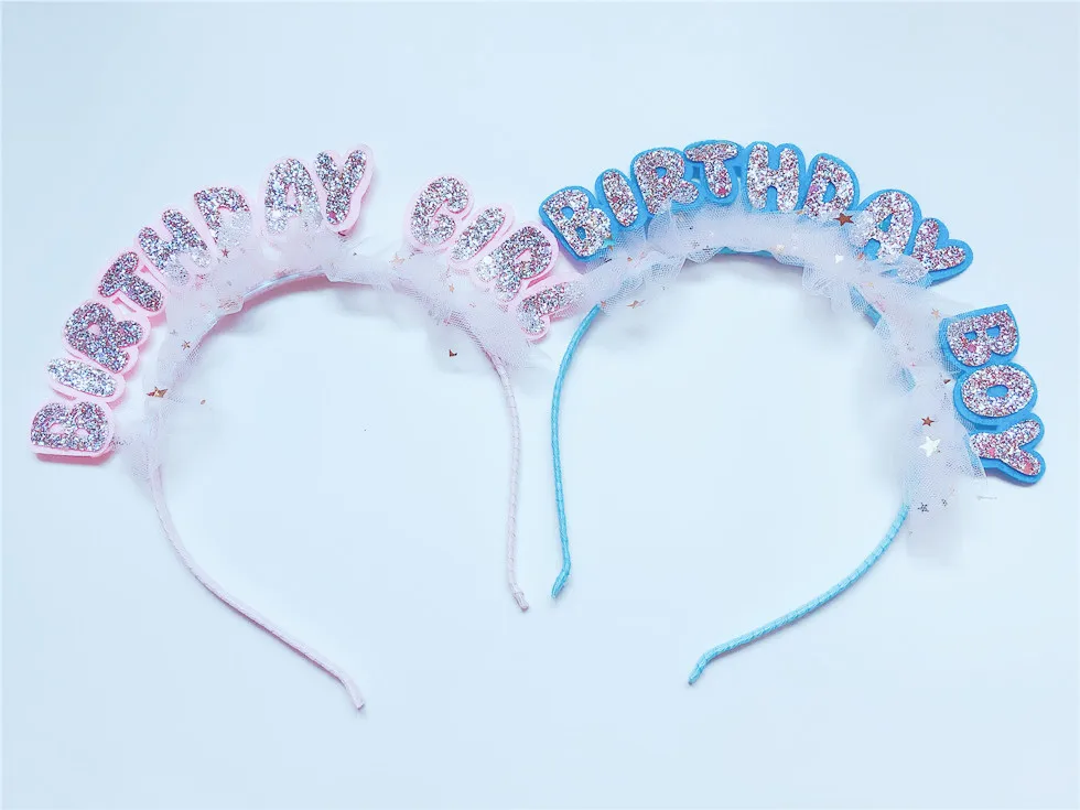 1 шт. модные милые блестящие повязки для волос на день рождения девочек палочки