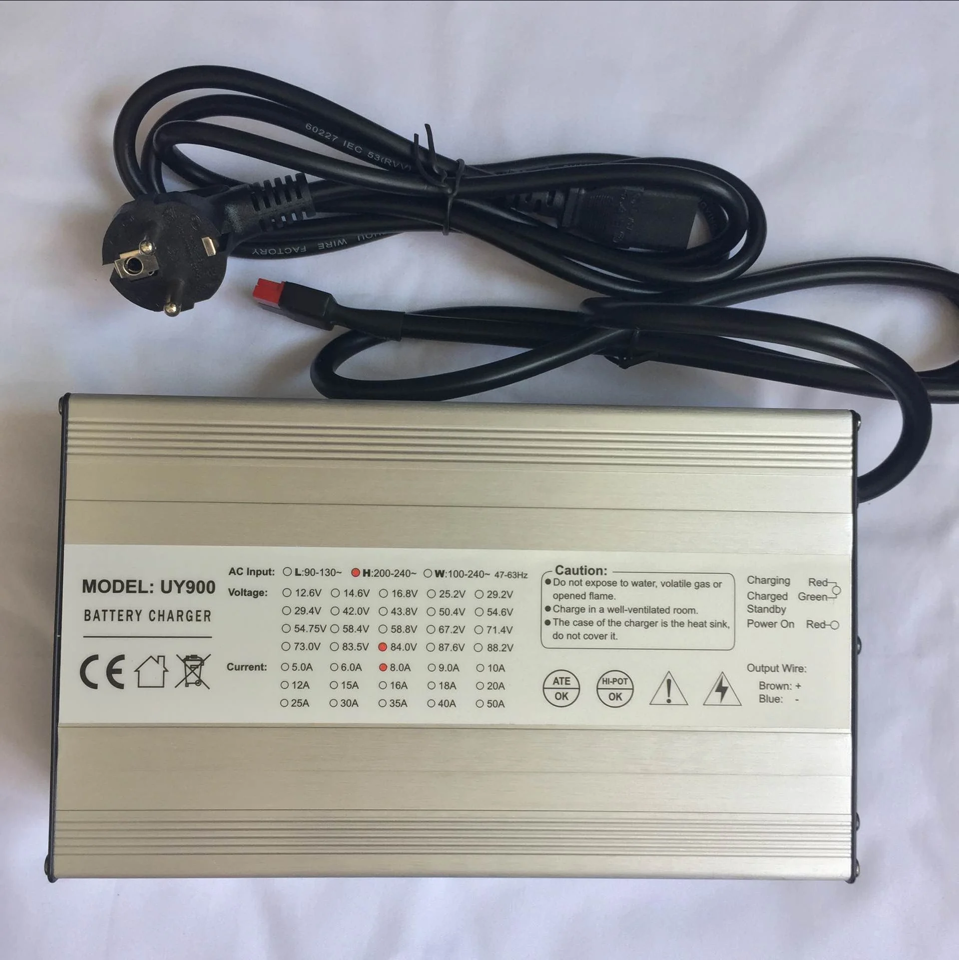 

72V 15A ebike Li-ion Lipo Lifepo4 Lithium Battery Charger Li ion 20S 21S 24S 84V 88.2V 100.8V Battery Pack Charger