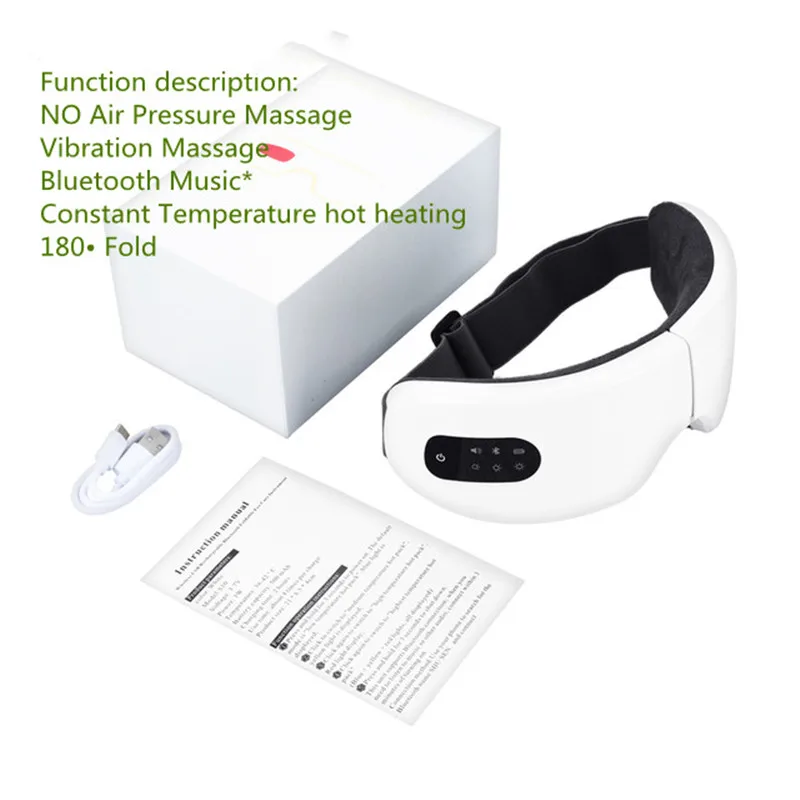 

Массажные очки для глаз с вибрацией и поддержкой Bluetooth, 4 модели