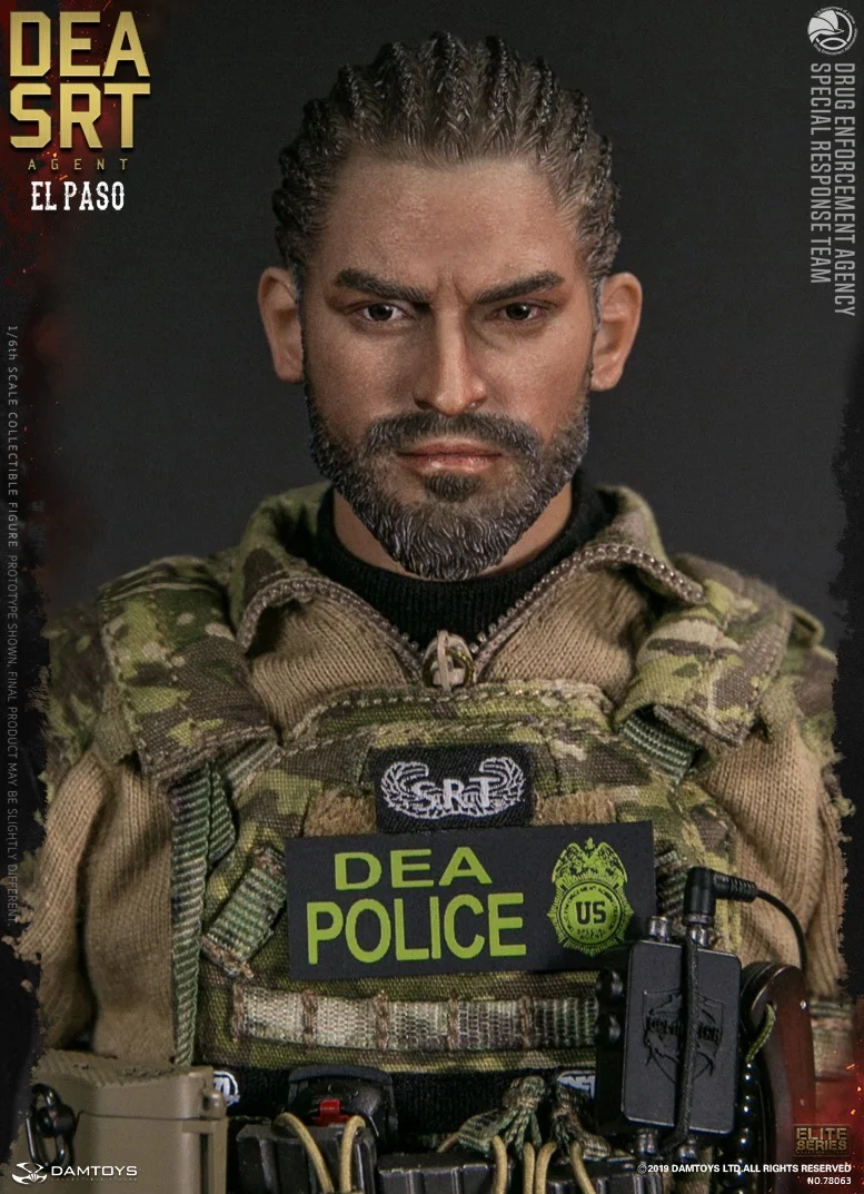 DAMTOYS 1/6 US DEA SRT (специальная команда реагирования) агент EL PASO коллекция экшн Figrue для