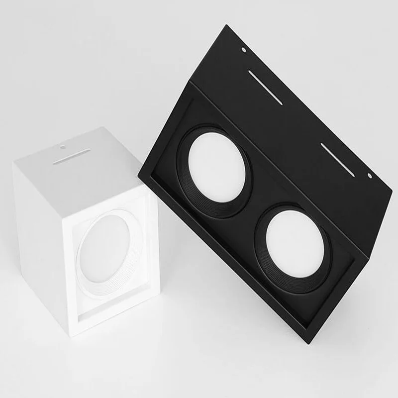 Квадратные приглушаемые светодиодные светильники с поверхностным креплением