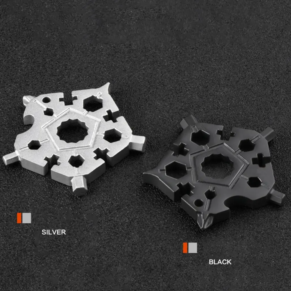 

Pentagonal Snowflake Wrench Screwdriver Multitool Camping Outdoor Bicycle Repair Tool Portable EDC Spanner Tools