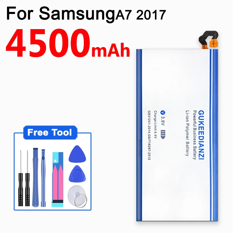 Запасная батарея для Samsung Galaxy A7 2017 версия SM A720 телефона EB BA720ABE 4500 мАч инструменты