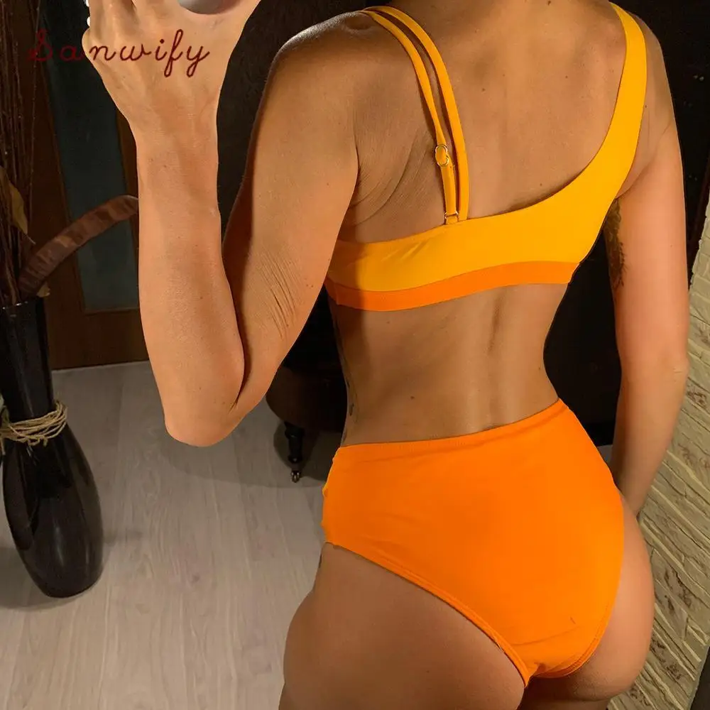 

4 Colors Sexy Printed Bikini High Waist Swimsuit 2020 Women Swimwear Two-pieces Bikini Set Bathing Suit