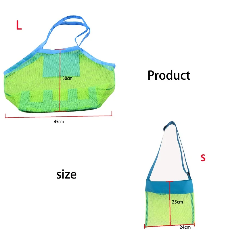 Портативный непромокаемый сетчатый рюкзак для хранения детских игрушек на