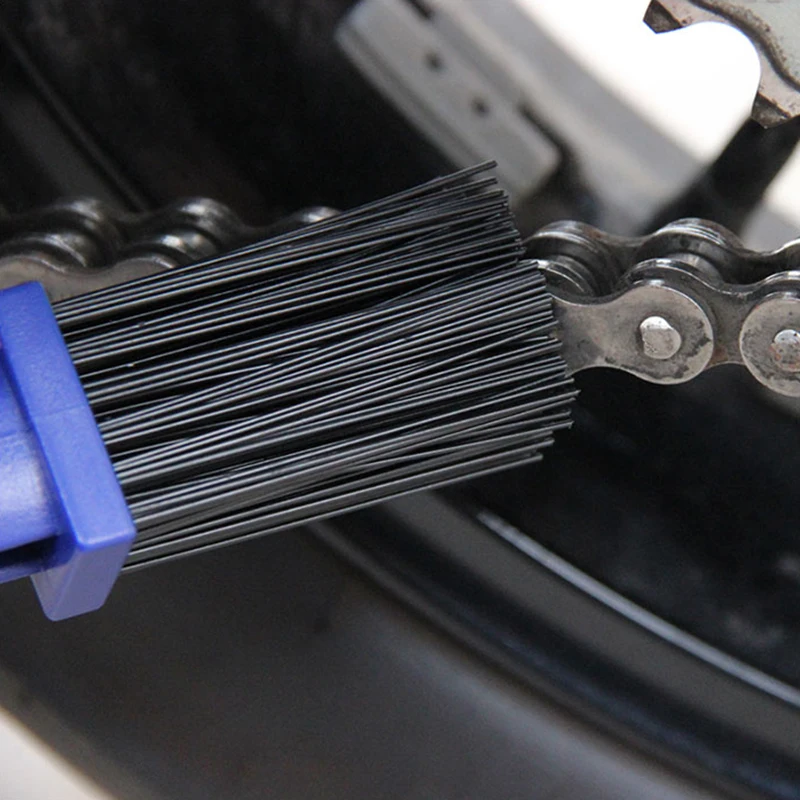

2@#Motorcycle Bicycle Chain Clean Brush Gear Grunge Brush Mtb Mountain Bike Machine Washer Brush Scrubber Cycling Blue Clean Kit