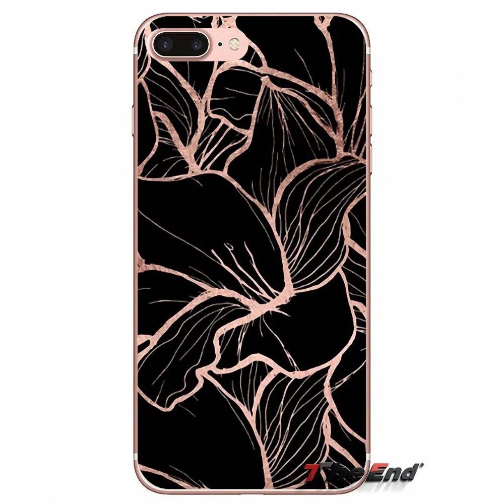 Для Apple IPhone X 4 4S 5 5S SE 5C 6 S 7 8plus Plus 8 для корпуса Синий Золотой Мрамор розы мягкий