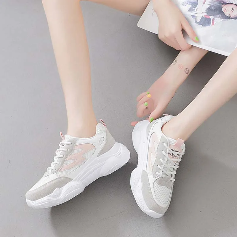 Xiaying Smile Spring Autumn NEW arrival Running Shoes Female Sports Shoes lace up footwear Outdoor walking Shoes women  Sneakers