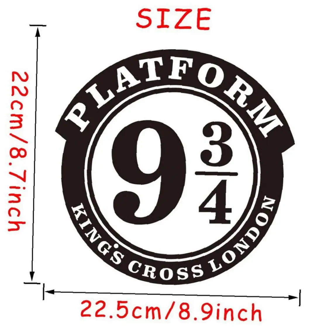 Настенный декор наклейка фон стены 9 и 3/4 платформа стиль стикер s Настенная