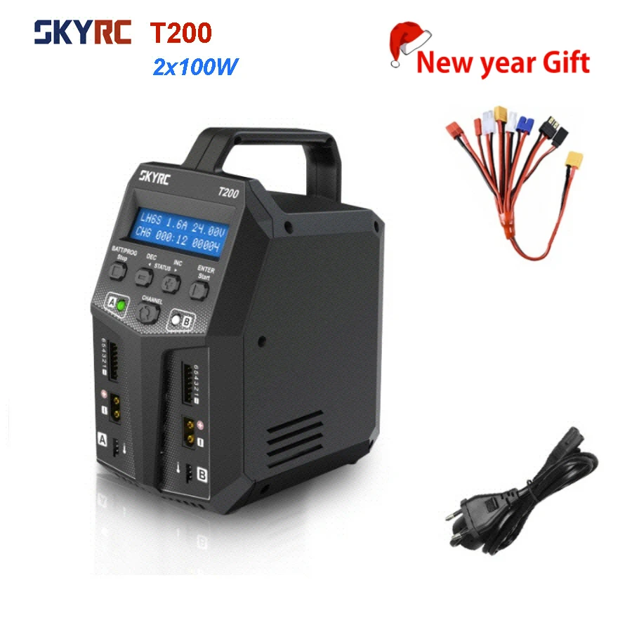 Балансирующее зарядное устройство SKYRC T200 два переменного/постоянного тока 12 А 100