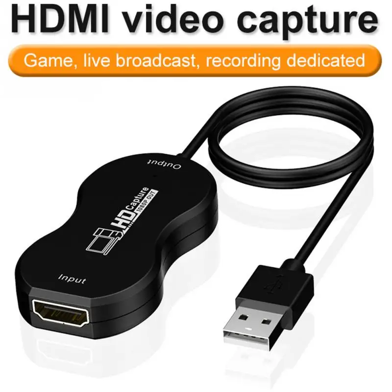 Высокоскоростной портативный игровой рекордер 4K 1080P 60fps с USB на HDMI для ТВ ПК