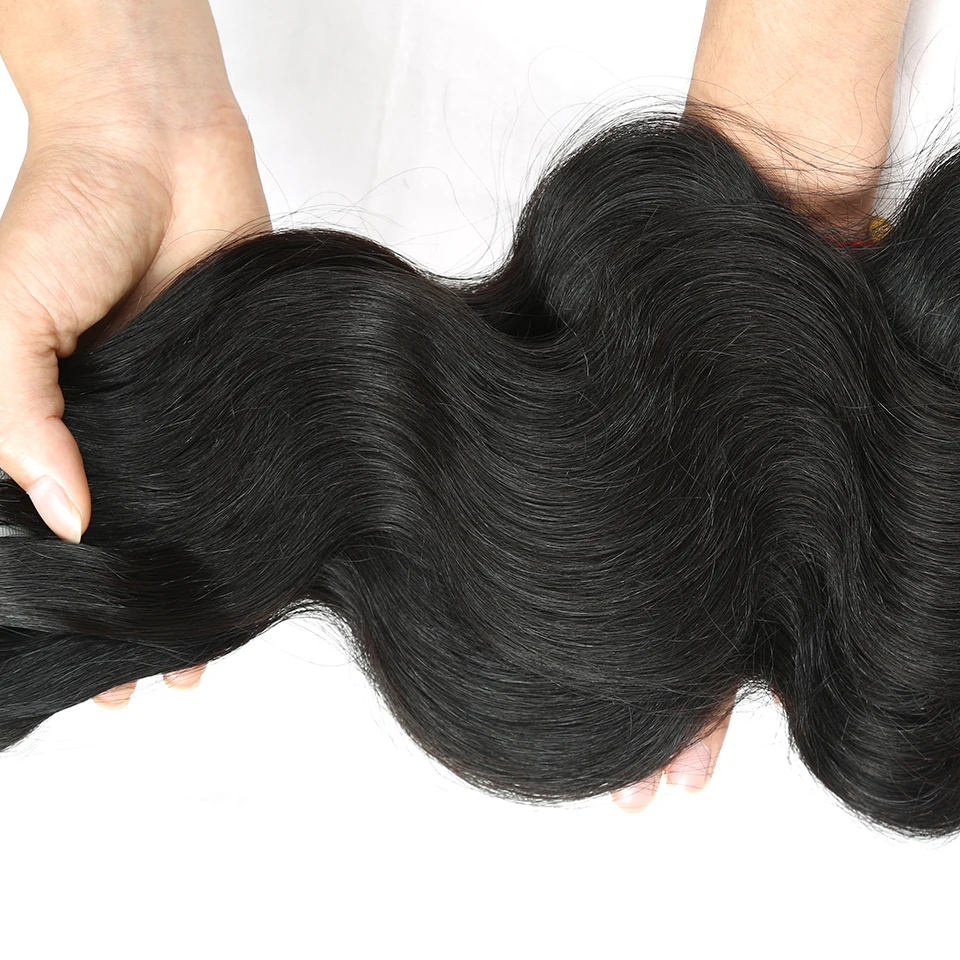 Как у королевы волосы продукты 3 4 шт человеческих волос пучки волосы Remy Weave натуральный цвет малазийские пучки волн тела