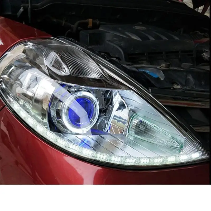 Automovil Running Assembly Cob Assessoires Lights Luces Led Para Auto Car Lighting Headlights 05 06 07 08 09 10 FOR Nissan Tiida |