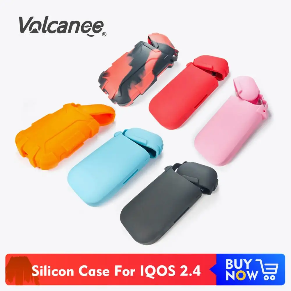 Цветной силиконовый чехол Volcanee защитный от пыли для IQOS 2 4 бокс-мод аксессуары