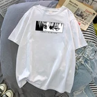 Футболка большого размера с принтом Атака Титанов, летняя, 2021