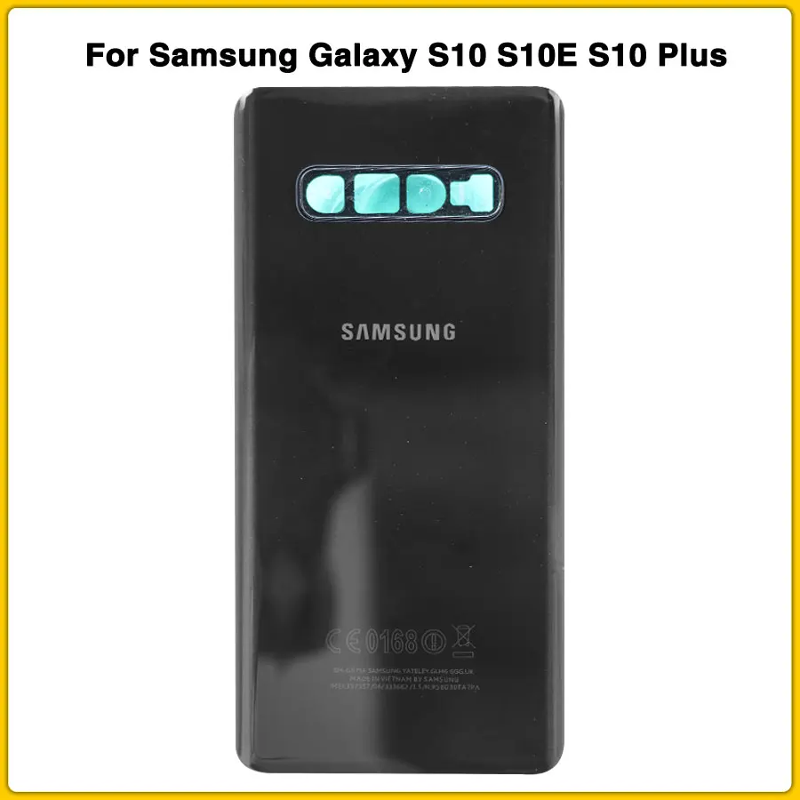 Чехол для задней панели S10 для samsung Galaxy S10 S10E S10 Plus G973 G973F G975 G975F задняя крышка для батареи задняя крышка+ объектив