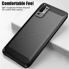 For Xiaomi Redmi Note 10 5G Case Shockproof Bumper Carbon Fiber Soft Silicone TPU Slim Phone Back Cover Redmi Note 10 5G Case