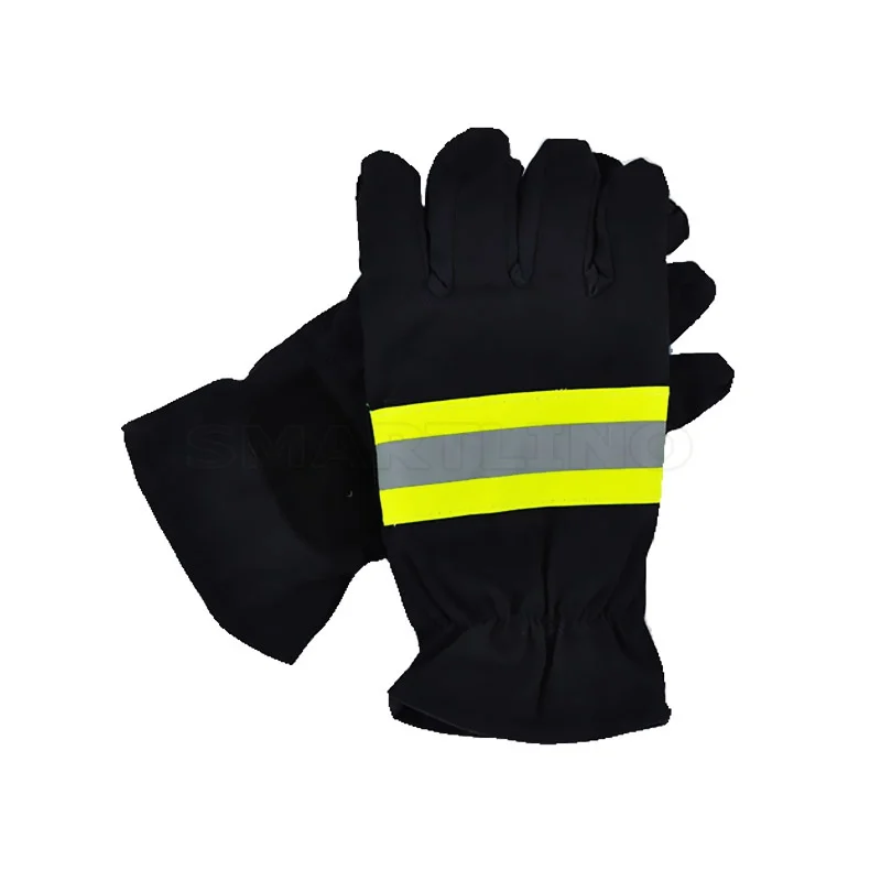 Оранжевые Жаростойкие рабочие перчатки защитное средство для рук пожарного