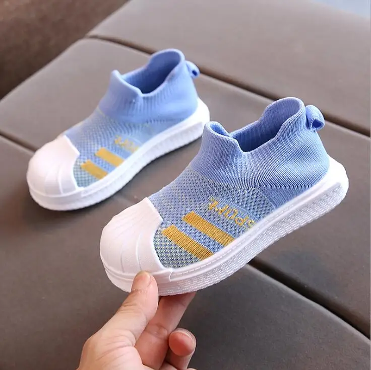 Детская обувь Нескользящие мягкие детские кроссовки на резиновой подошве