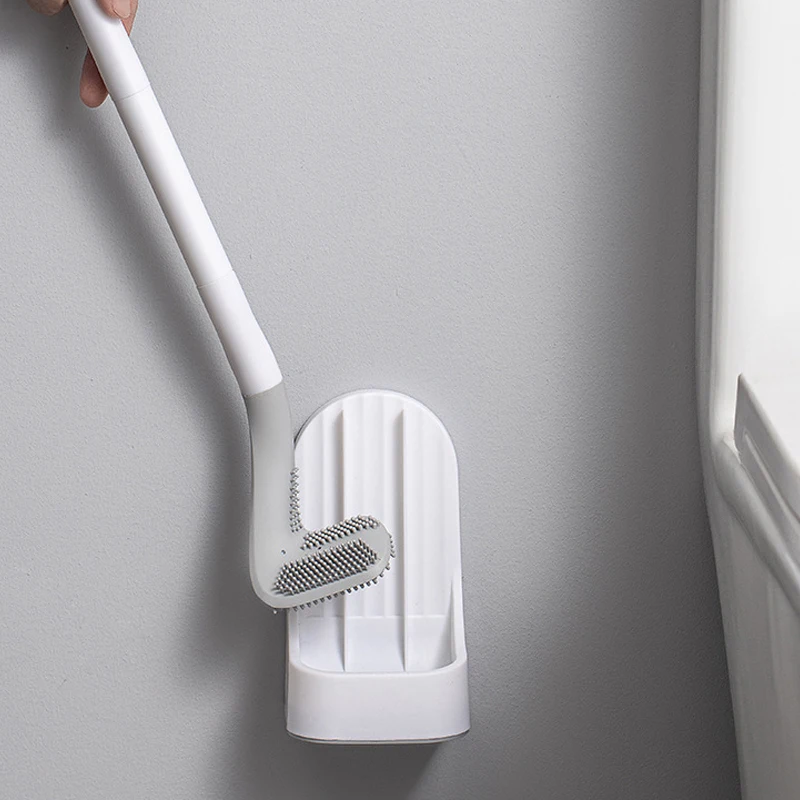 Base Golf Toilet Brush Assemble Parts TPR Efficient Cleaning Close Stool Cleaner Bathroom Accessories Set ForBathroom | Дом и сад