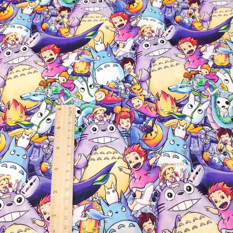 BTY 1 ярд хлопчатобумажная ткань-кавайные японские Мультяшные персонажи Милый Мой