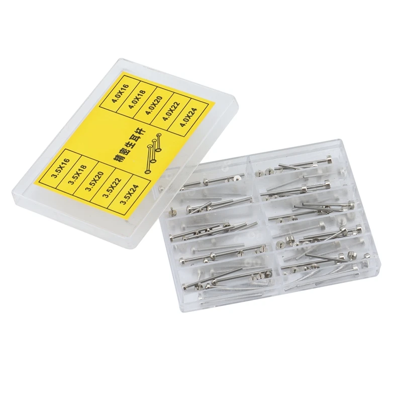

5 Size Stainless Steel Watch Band Spring Bar Strap Link Pins Repair Tool -- Watch Parts Lug Screw 16 - 24Mm