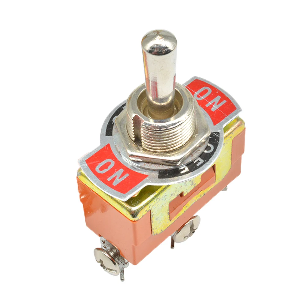 Orange switch Мини автоматический переключатель AC 250V 15A 3 Pin DPDT ВКЛ-ВЫКЛ 3 позиции E-TEN1122 медный Контакт Водонепроницаемый колпачок оранжевый - Цвет: Orange switch
