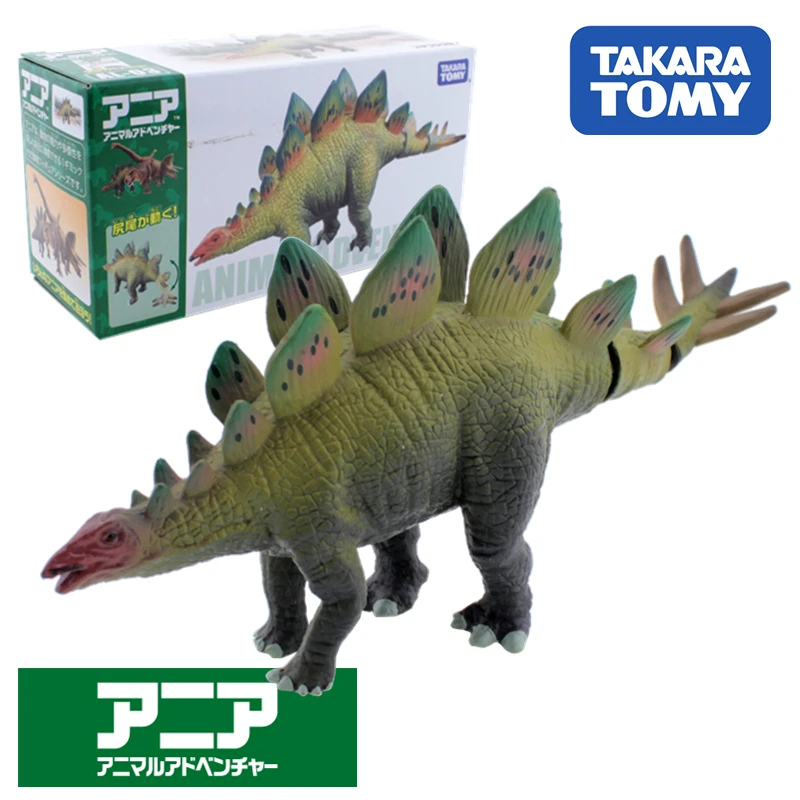 Купи Takara Tomy Tomica Ania Animal Adventure Al 03 Stegosaurus Model Kit Diecast Resin Baby Toys Funny Educational Hot Bauble за 505 рублей в магазине AliExpress