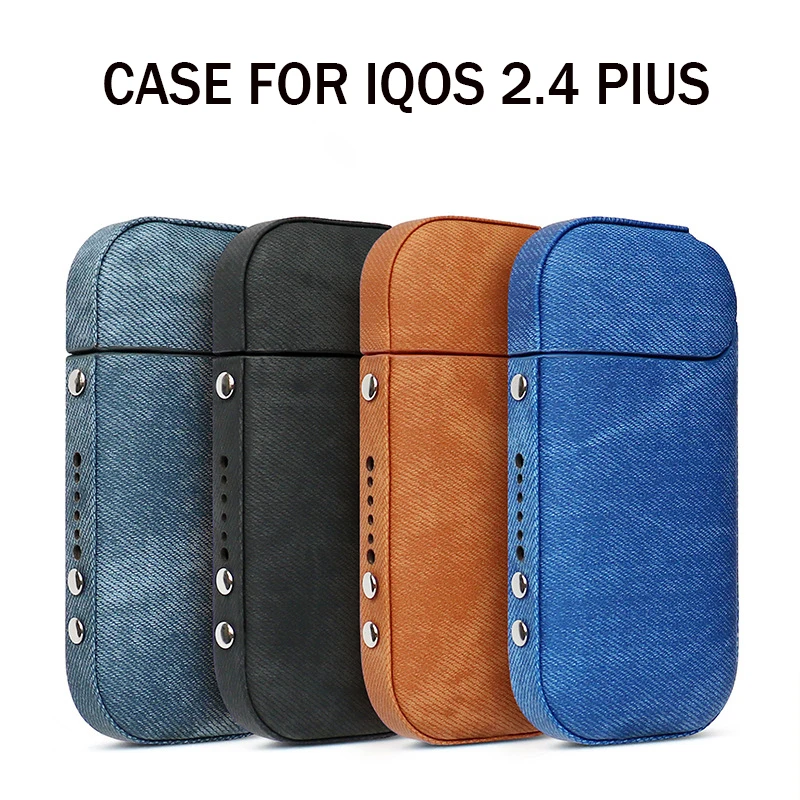 Чехол для Iqos 2 4 Plus Мягкий противоударный чехол из денима и поликарбоната полная