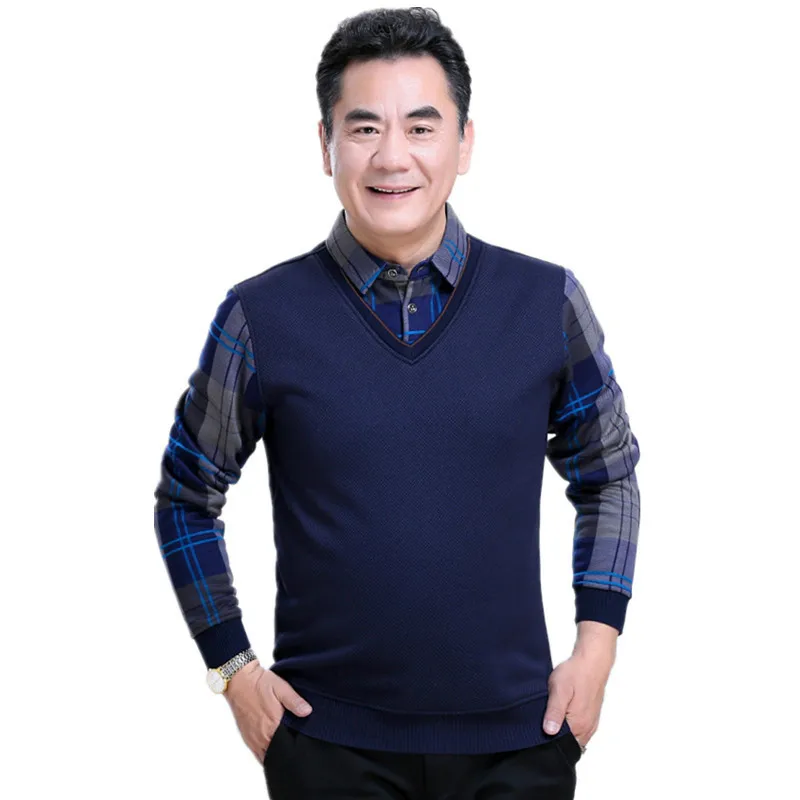 Осенне зимняя мужская термо Футболка мягкая бархатная Толстая теплая футболка с