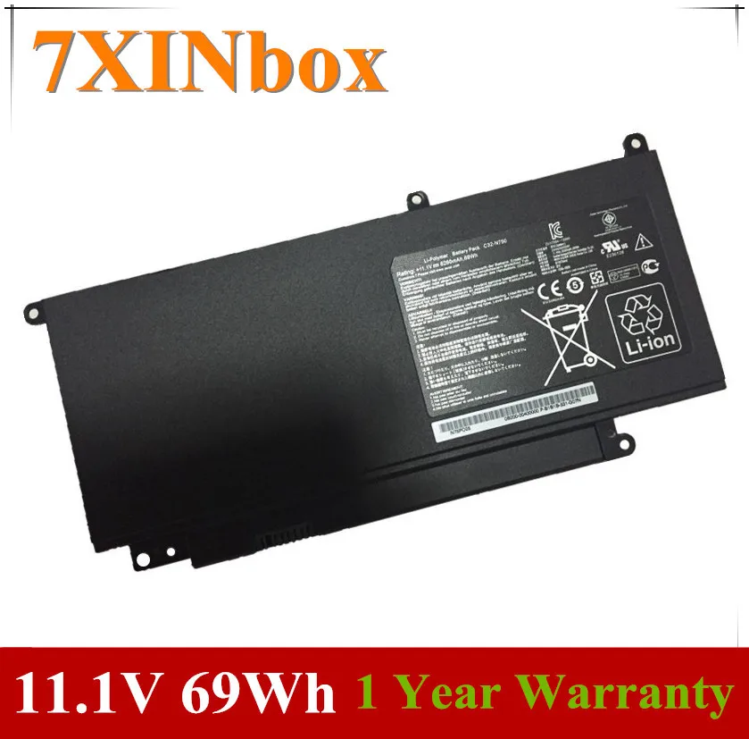 7XINbox 11 1 V 69wh C32 N750 батареи для ноутбука Asus N750JK N750JV серии планшетов ноутбуков|original