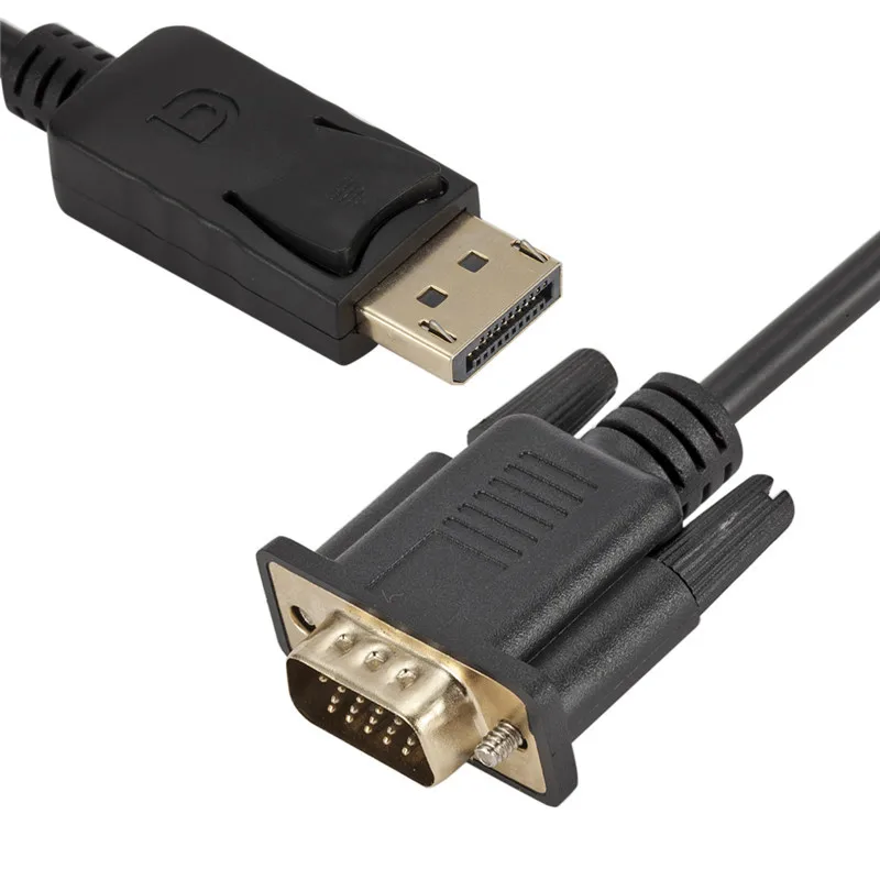Высококачественный переходник для порта дисплея DP в VGA штырь-штырь ПК ноутбука ТВ