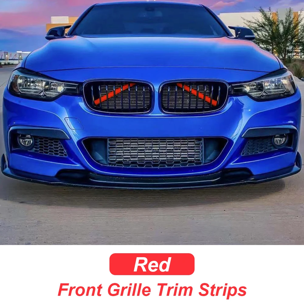

M Sport Style Front Grille Trim Strip Cover Frame Stickers For BMW F25 G01 G02 G05 X3 X4 X5 Series New Generation Car Decoration