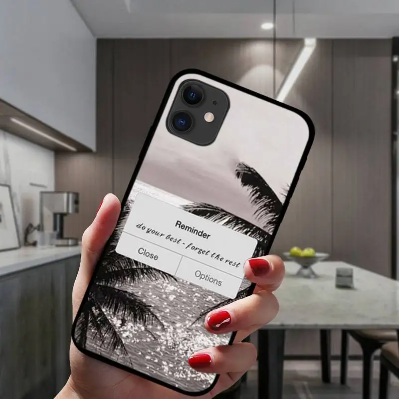 

Reminder Closed Option Phone Case For IPhone 6 6s 7 8 Plus X Xs Xr Xsmax 11 12 Pro Promax 12mini