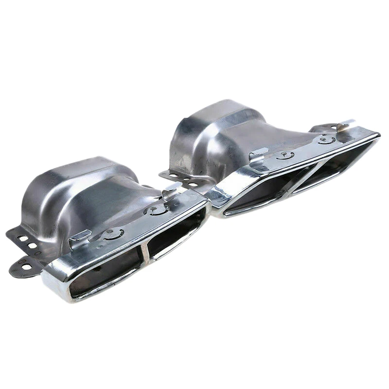 2 шт автомобиля двойное отверстие выхлопной трубы глушитель для Mercedes Benz W164 W221 Amg