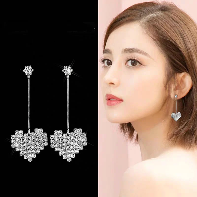 Корейские темпераментные дикие круглые персиковые сердца любовь Кристаллы