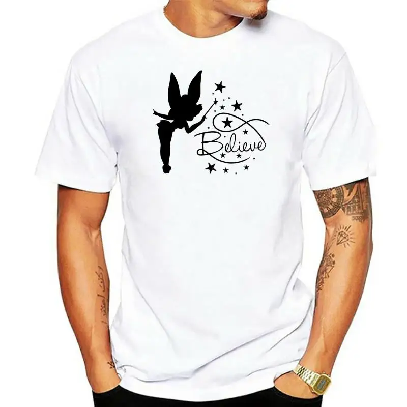 

Tinkerbell Women T-Shirt Cute Cartoon Printed Tee Shirt Femme Tumblr Women Clothes