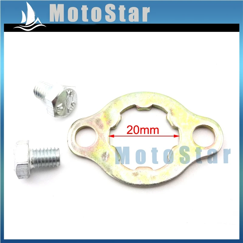 20 мм Звездочка для двигателя фиксатор пластины китайского квадроцикла Quad 4 Wheeler Pit