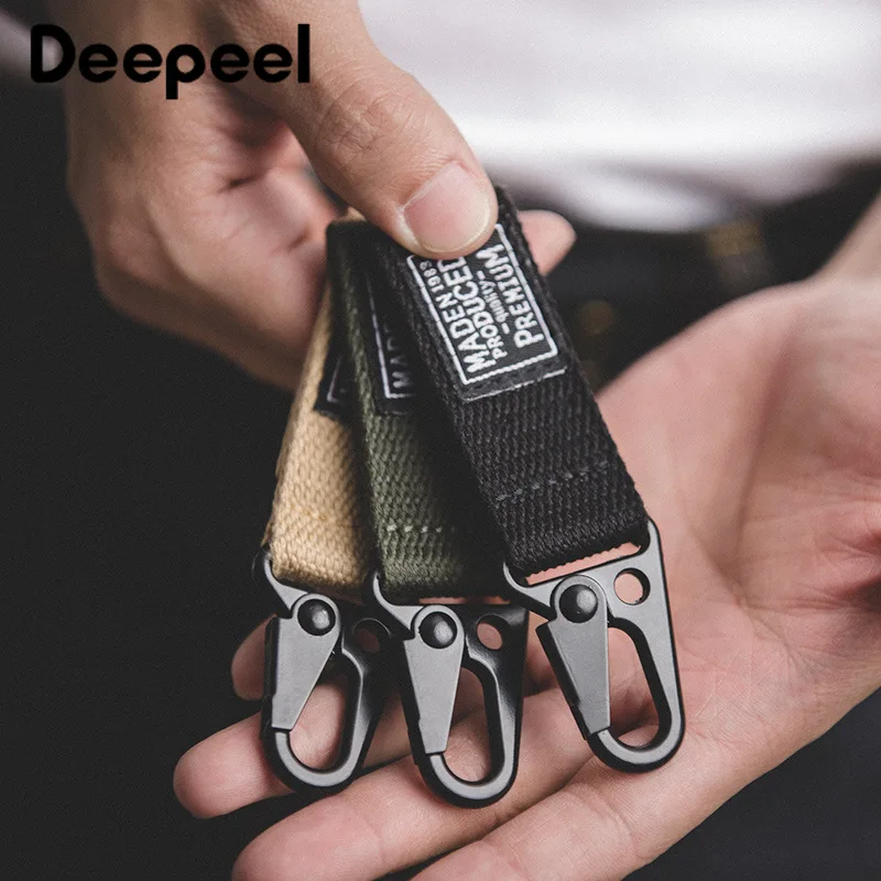 Deepeel 1 шт. 105 см мужской ремень с двойной пряжкой Холщовый пояс военные инструменты