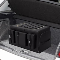 universal car trunk organizer with lid super strong durable foldable nonslip cargo storage box for auto trucks suv trunk boxes