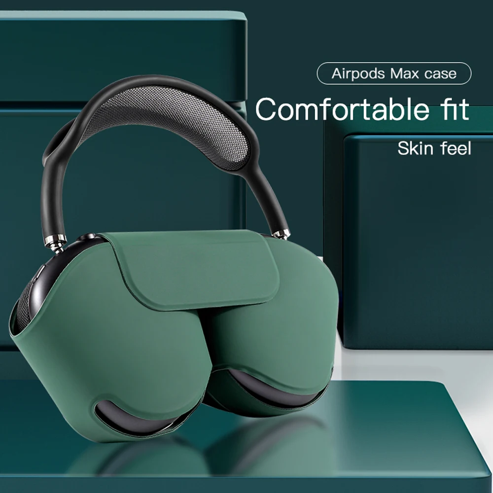 

Ultra Shell Smart Case for AirPods Max Headphones Luxury Earphones Case For Apple Airpod max Headphone Cover Silica gel