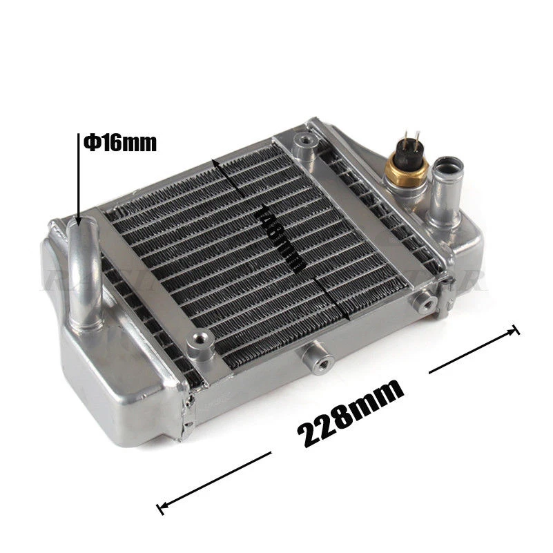Кулер с водяным охлаждением для мотоцикла блок радиатора двигателя вентилятором