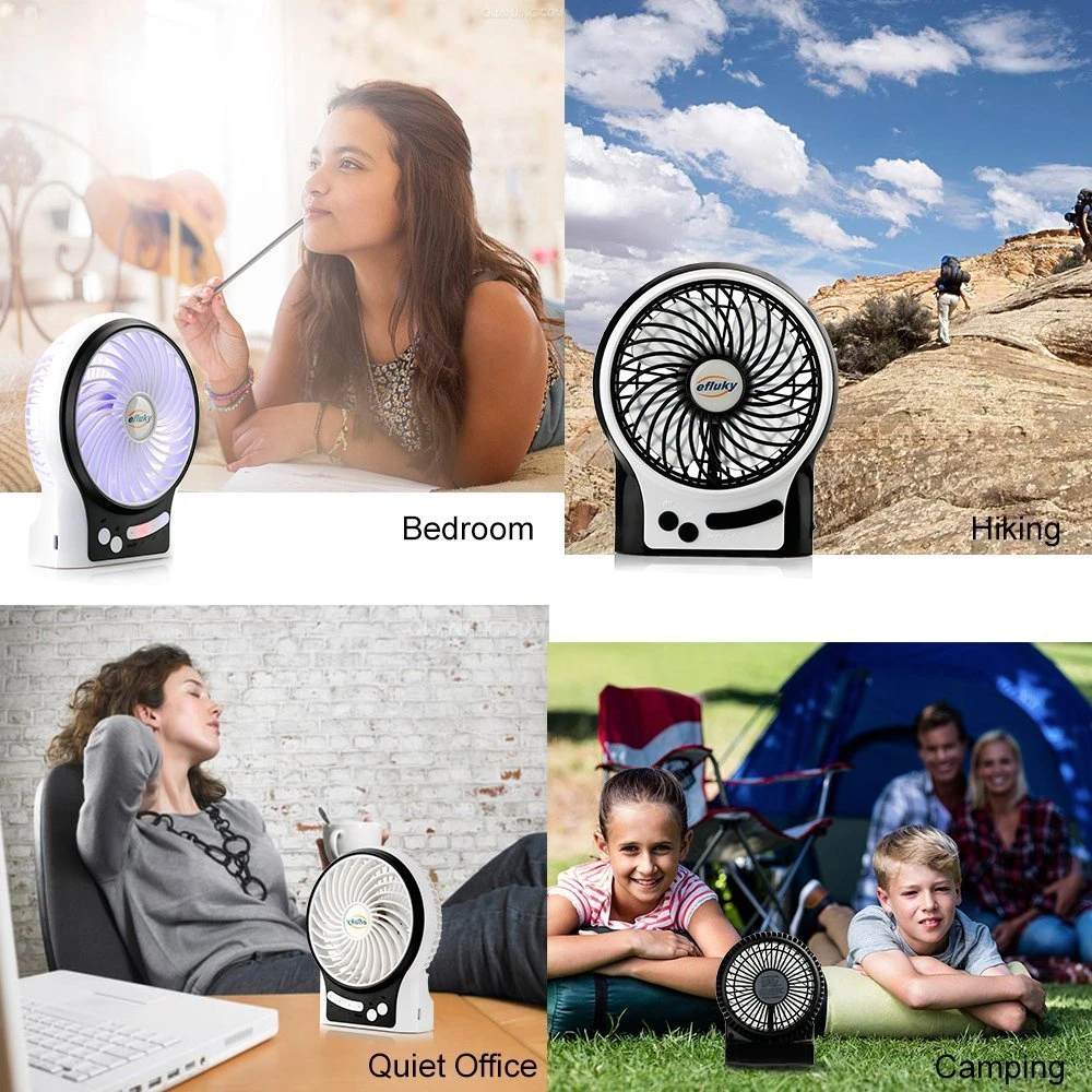 

Desk USB Fan Electric Air Cooler Fans 3 Speed Adjustable Portable Mini Home Office Pocket Fan Outdoor Air Handheld Fan+Battery