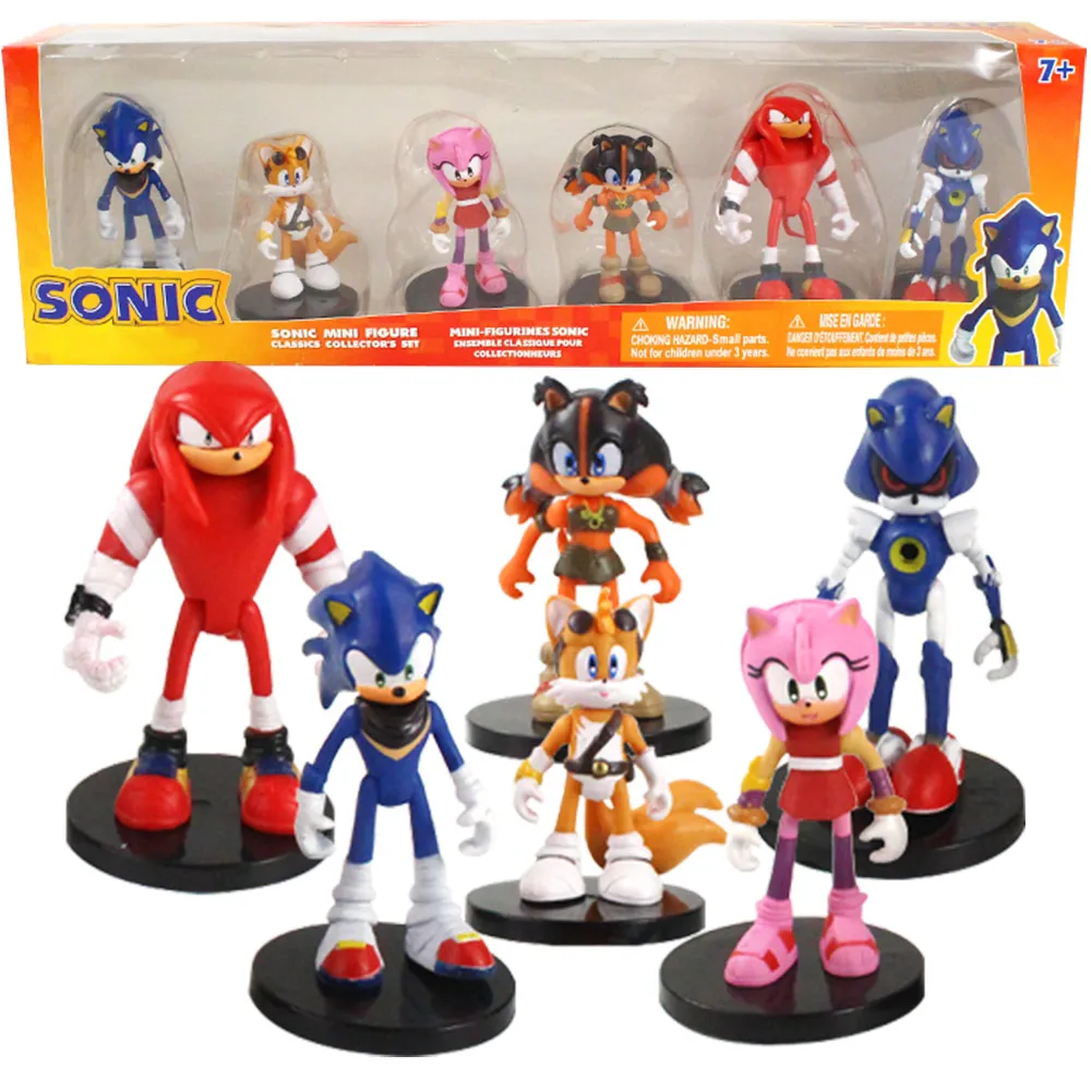 7-9 см 6 шт./компл. фигурки персонажей игрушки куклы для детей модели животных из