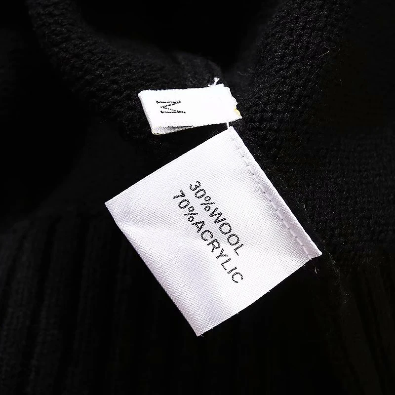 

SEQINYY Black Sweater 2020 Autumn Winter New Fashion Design Women Long Sleeve Knitting Flowers Red Print Warm Top