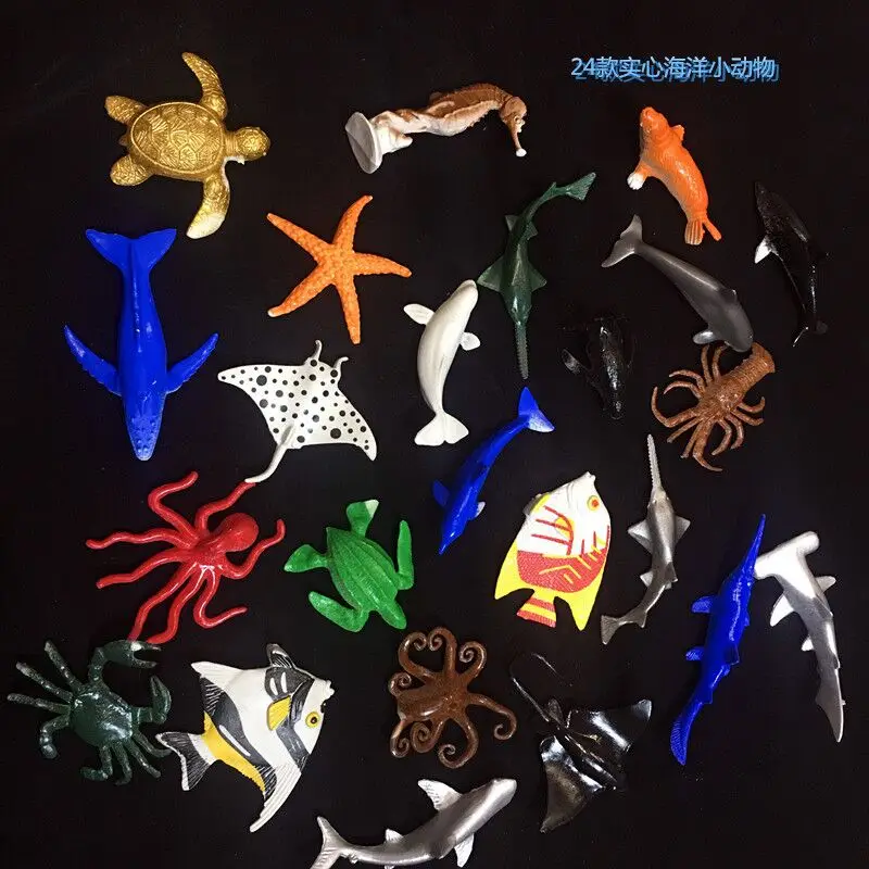 Смешанная распродажа Имитация водных существ миниатюрная экшн-фигурка дикие