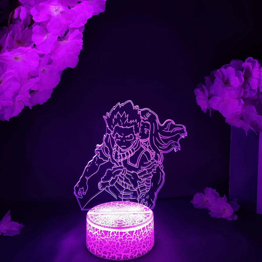 

Manga LED Light Anime Avatar My Hero Academia Izuku Midoriya Acrylic Night Lamp RGB Flash Cool Gift 3D Cartoon Child Room Decor