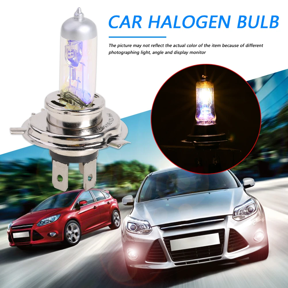 

H4 Halogen Bulb 12V 3000K 60/55W Car Headlight Fog Light Bulb Auto Light Source High Power Car Headlights Lamp